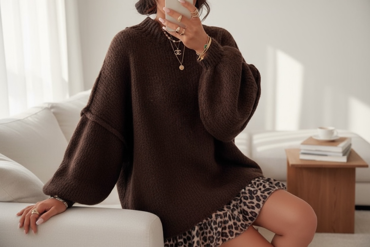 PULL OVERSIZE - AMBRE